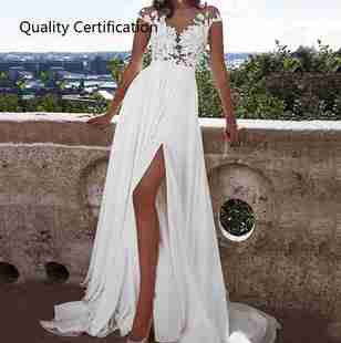 Wedding Slit Up Maxi Dress Evening Party Dresses