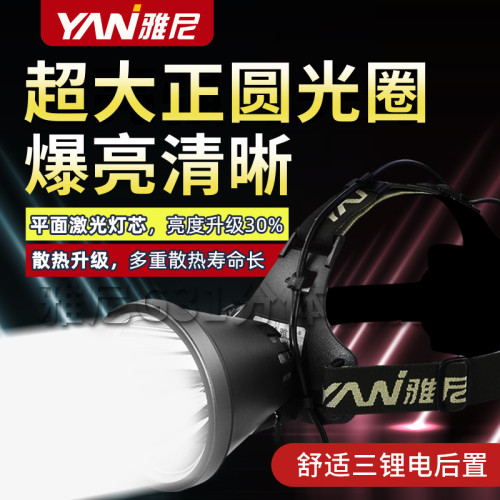 雅尼G32大光斑分体远射头灯头戴式大容量大功率高功率2024分体