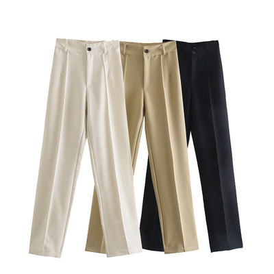 Straight Pants Female Trousers formal wear Suit pants 2021
