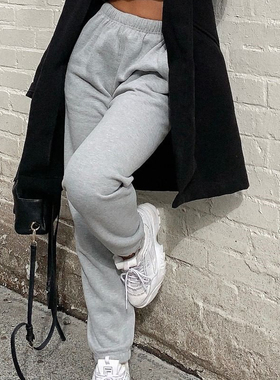 High Waist Pants Streetwear Korean Casual Pant Femme Fall