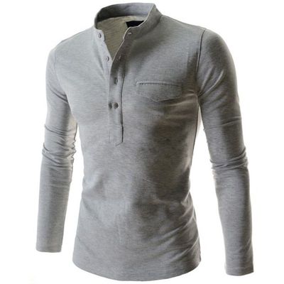 Men's Long Sleeve Slim Fit Fashion T-Shirt 男士长袖修身T恤