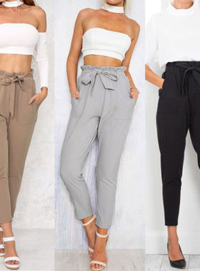 Lady Ankle Length Capris Trouser Women Clothing Pencil Pants