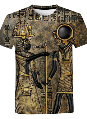 Short Sleeve Ancient Egypt Street T-Shirt  古埃及街头T恤