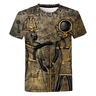 Short Sleeve Ancient Egypt Street T-Shirt  古埃及街头T恤