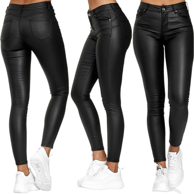 p Leggings Elastic Trousers Plus Size Spandex Jeggings Black