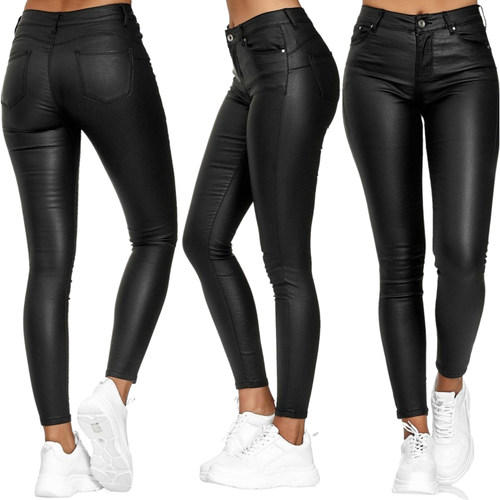 p Leggings Elastic Trousers Plus Size Spandex Jeggings Black
