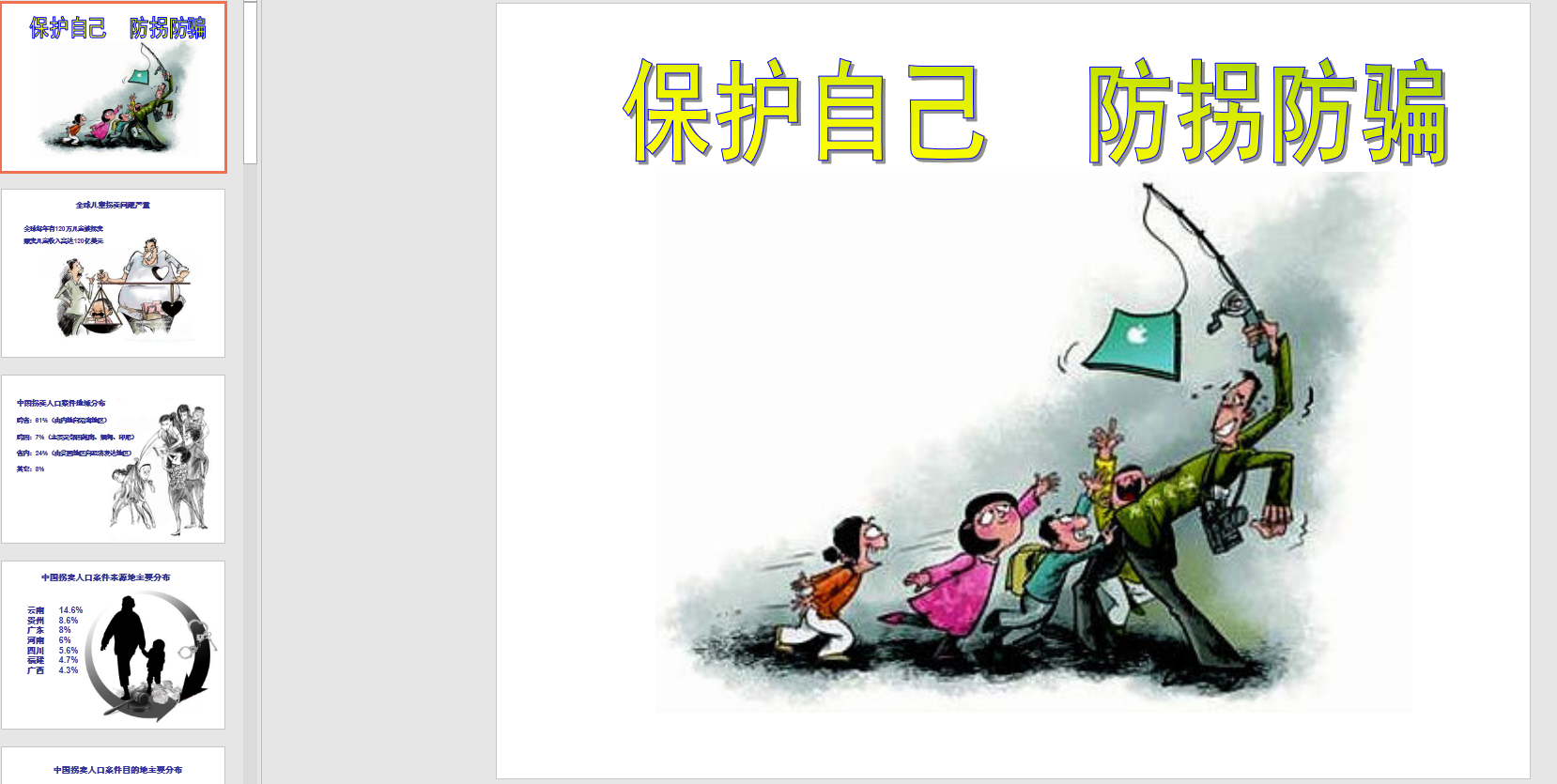 小班安全:保护自己防拐防骗ppt课件