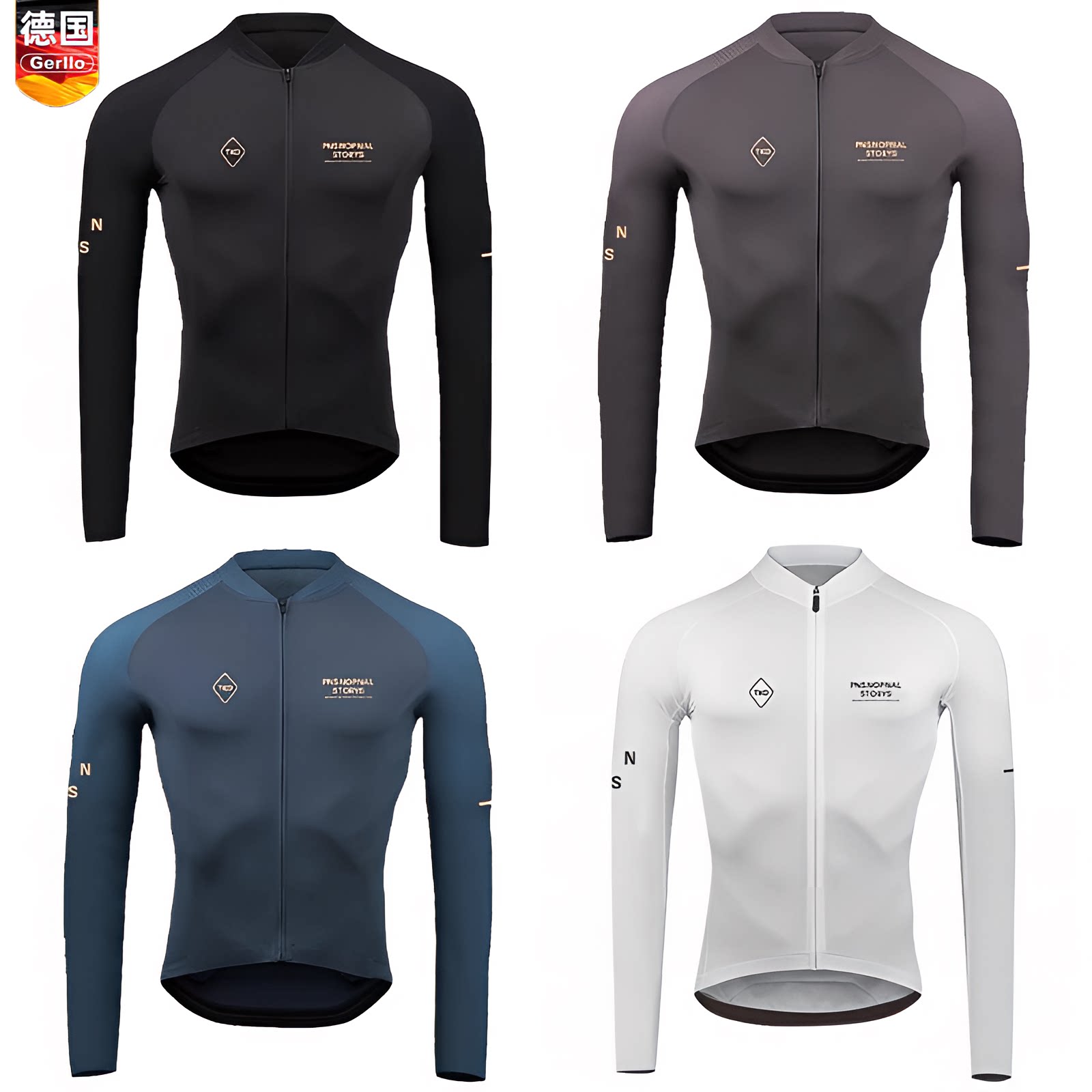德国秋冬骑行服长袖男套装速干山地车服装自行车衣服公路车骑行裤