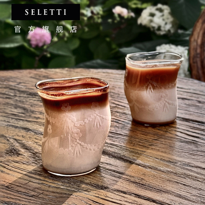 Seletti红酒杯玻璃扭扭杯高脚杯