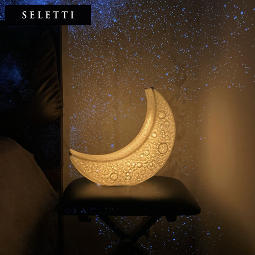 seletti瓷台灯轻奢原创月亮卧室