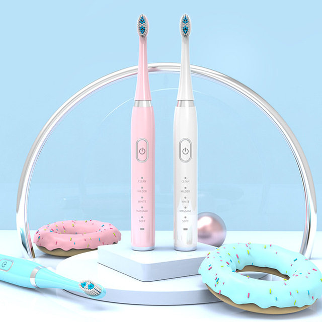 新品X2干电池智能电动牙刷声波式学生成人充电款软毛旅行刷牙包邮