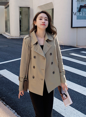 现货 爆款 短款风衣外套女 浙宝136-8302-P130-K188 好面料