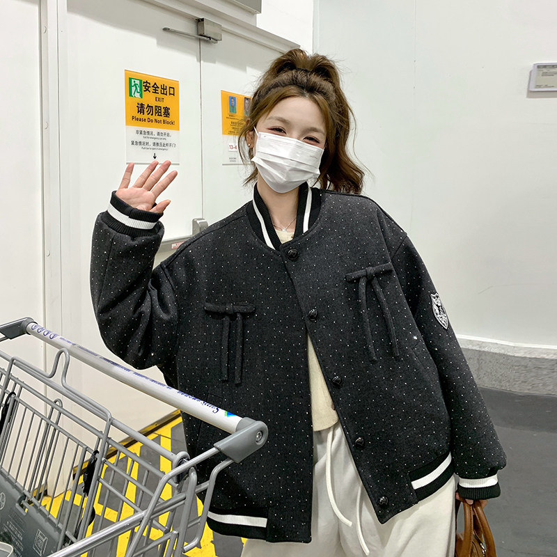 现货136-8582P230K328羽绒里棒球服外套50绒,女装短外套,浙宝136