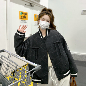 现货136-8582P230K328羽绒里棒球服外套50绒