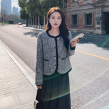 韩系气质小香风包边外套女2025春季新款复古名媛风宽松小个子上衣，女装短外套，浙宝136