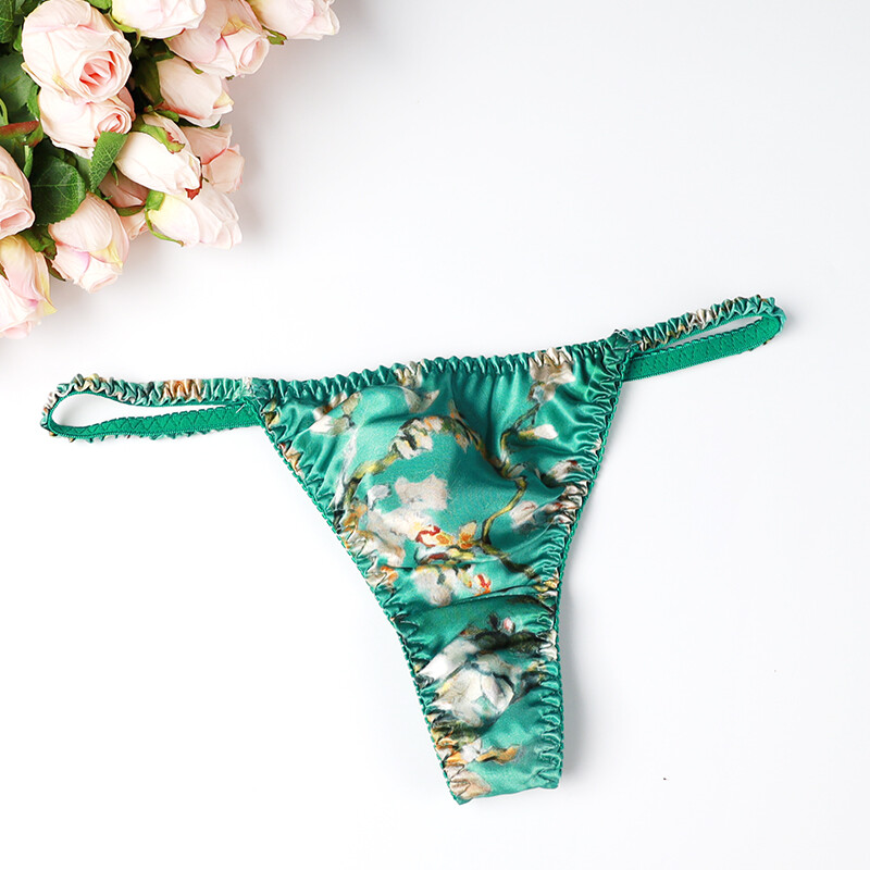 到底性感100%桑蚕丝低腰抗菌内裤