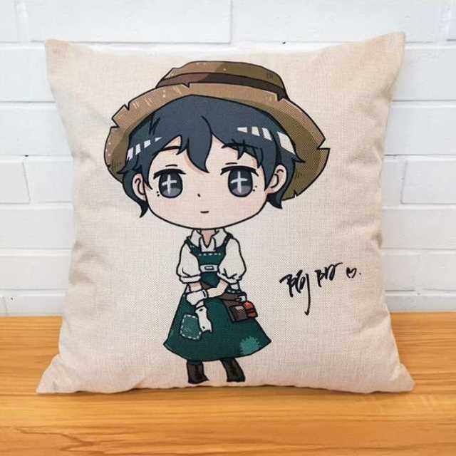 阿阳形象定制卡通方形抱枕 阿阳小卖部