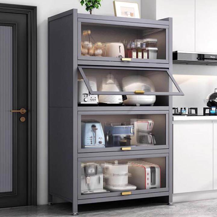 厨房置物架落地多层防尘收纳柜子微波炉家用碗柜多功能橱柜储物柜,住宅家具,餐边柜,淘宝优惠券,粉丝福利购,淘宝优惠卷