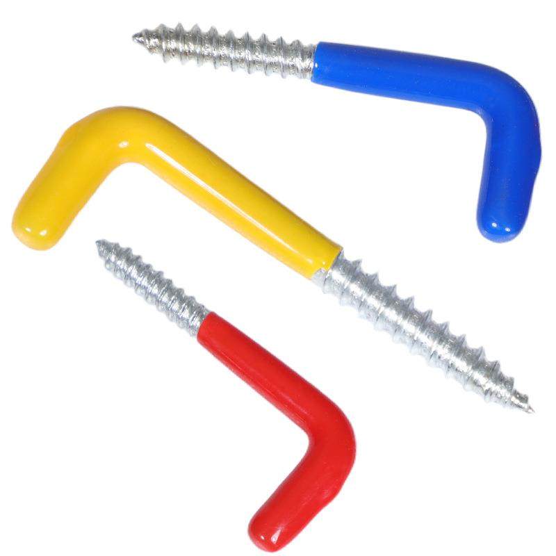 包塑L型七字直角钩7字勾自攻螺丝挂钩直角挂钉M2.9M3.5M3.9M4.7,五金/工具,其他机械五金,淘宝优惠券,粉丝福利购,淘宝优惠卷