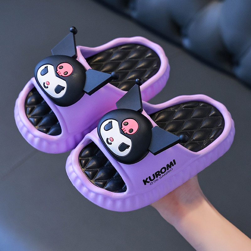 三丽鸥儿童拖鞋女可爱女童防滑软底库洛米宝宝凉拖美乐蒂居家拖鞋 - 孕兔宝旗舰店出品