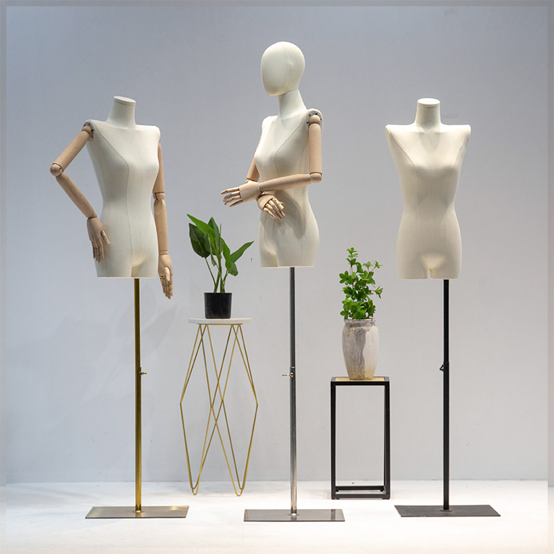 韩版服装店平肩模特道具女装橱窗展示架全身平胸直角肩人偶模特架
