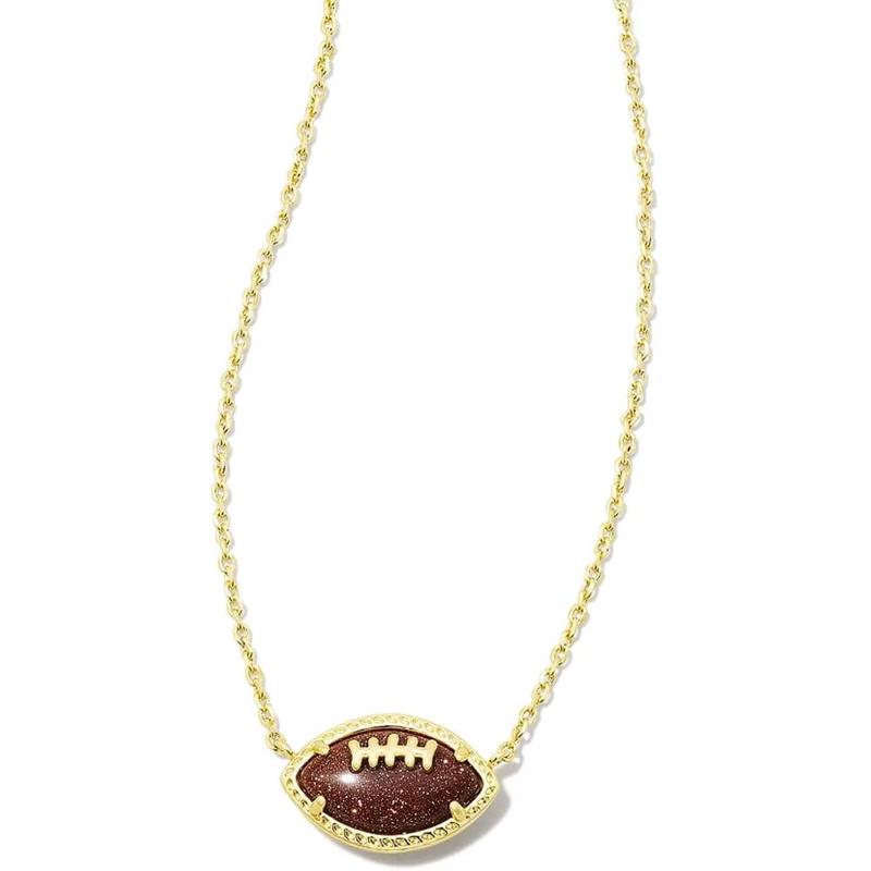 Kendra Scott女项链足球吊坠Kendra Scott金色时尚饰品日常佩戴