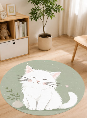 卡通猫防水耐磨防滑地贴遮丑装饰