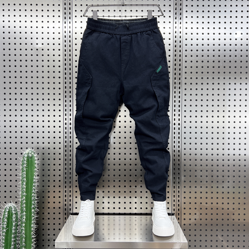 秋冬韩版潮流修身束脚长裤子男士潮牌痞帅休闲百搭加绒加厚工装裤,男装,牛仔裤,淘宝优惠券,粉丝福利购,淘宝优惠卷