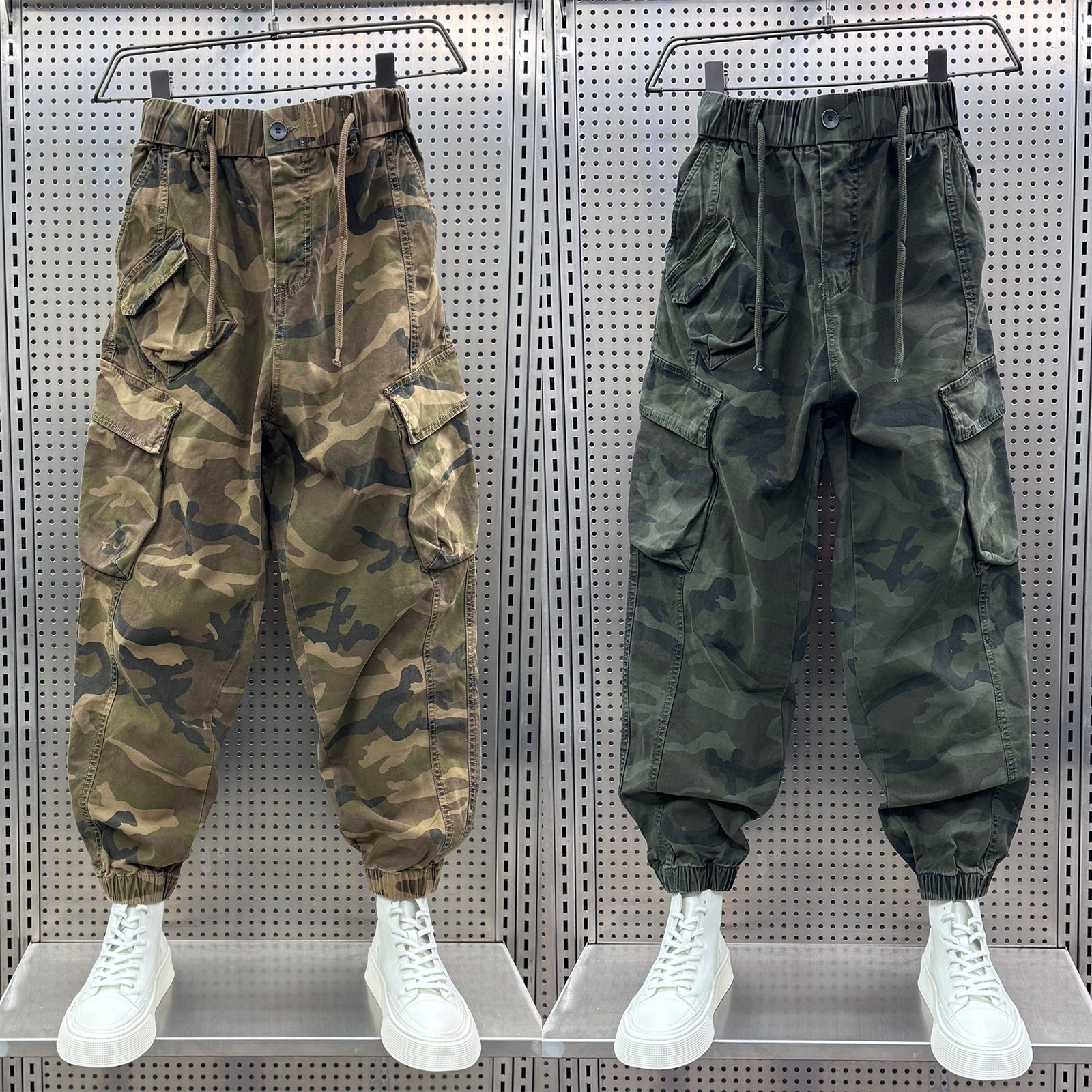 ZPK时尚百搭多口袋迷彩裤