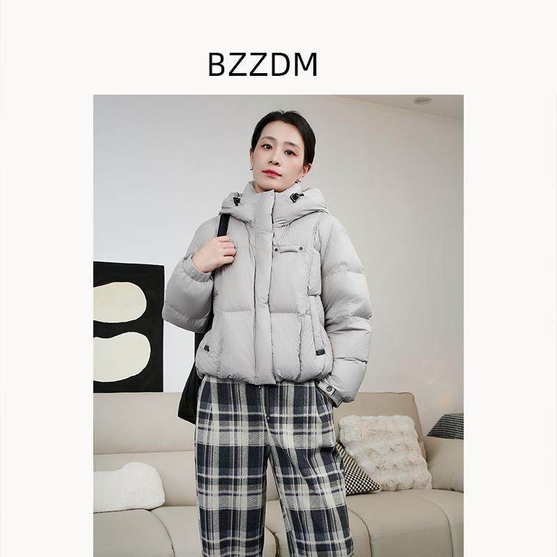 羽绒服女冬季2025短款加厚连帽宽松百搭减龄鸭绒外套