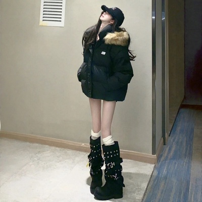 巨保暖！羽绒棉服女加厚显瘦外套