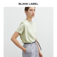 LABEL法式 极简Sorona Blend BLANK EcoCosy速干抗皱活页t恤女夏季