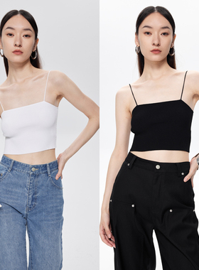 BLANK LABEL 极简高级环保凉感VISCOSE伊力特面料 吊带背心女春夏