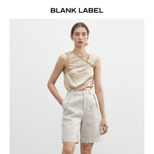 blank法式极简风进口百慕大短裤
