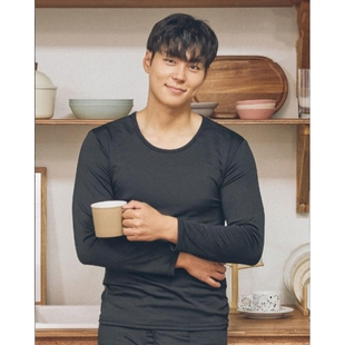 加绒保暖内衣男士棉毛衫青少年秋冬新款修身打底薄款秋衣秋裤套装