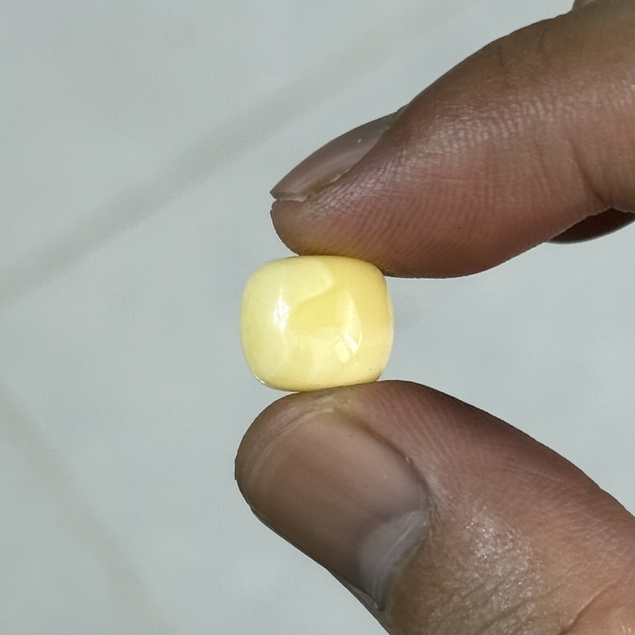 瓷白花阿尔卑斯浓腊波罗的海蜜蜡老型单珠11.2*9.8高庄全品无暇