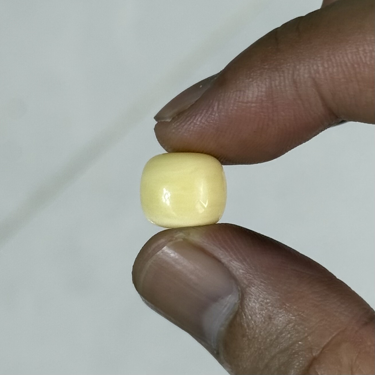 瓷白花阿尔卑斯浓腊波罗的海蜜蜡老型单珠11.2*9.8高庄全品无暇