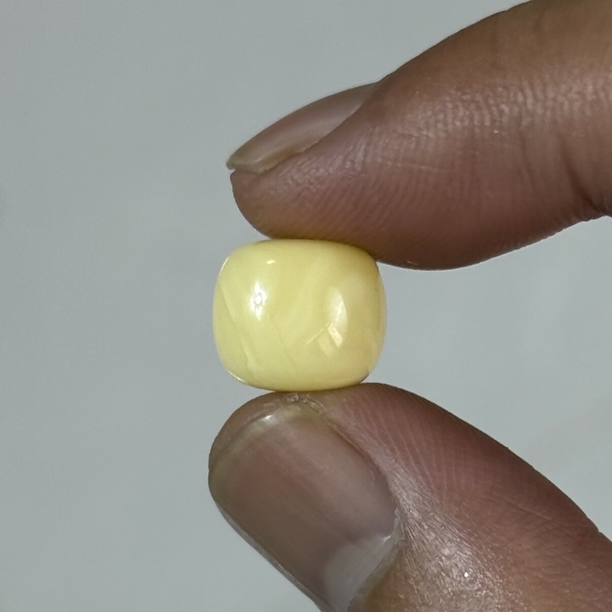 瓷白花阿尔卑斯浓腊波罗的海蜜蜡老型单珠11.2*9.8高庄内气泡