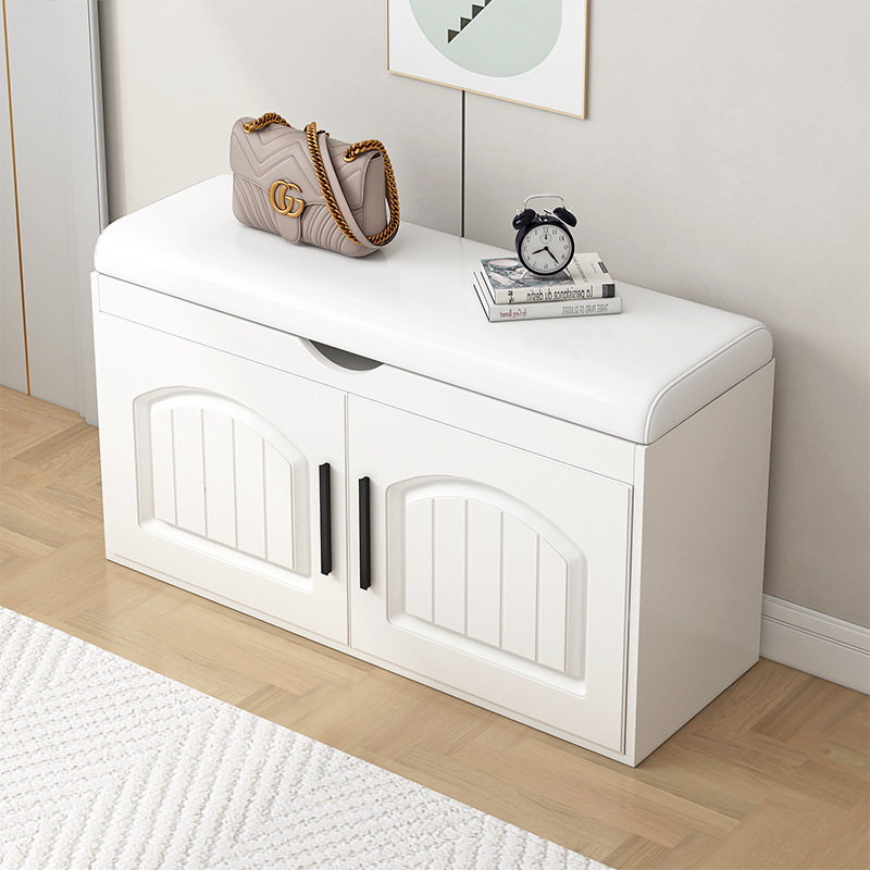 鞋凳家用门口可坐换鞋凳鞋柜入户坐凳一体玄关收纳进门鞋店试鞋凳