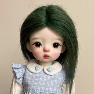 进口精梳仿滩羊毛假发套娃娃假发3分4分6分小布小头围毛绒