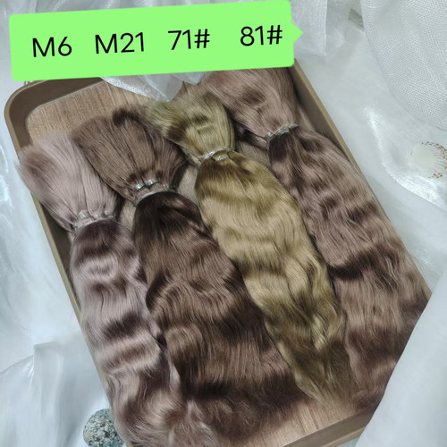 马海毛发排制作bjd娃娃棉花娃娃假发料3分马海毛发OB娃娃BJD娃娃