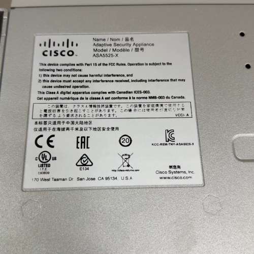 议价ASA5525-X企业级，8个千兆网口，功能完好。咨询