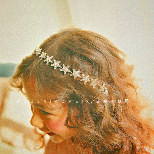 韩国水钻发带女发箍头饰生日演出