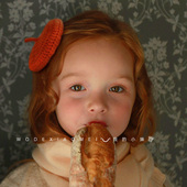 原创手工毛线小贝雷帽发夹头饰女童宝宝可爱发卡侧边夹子新年发饰