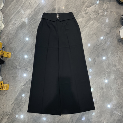 堂熙泉70097直筒西装裤女夏季2025薄高腰垂感显瘦宽松休闲阔腿裤