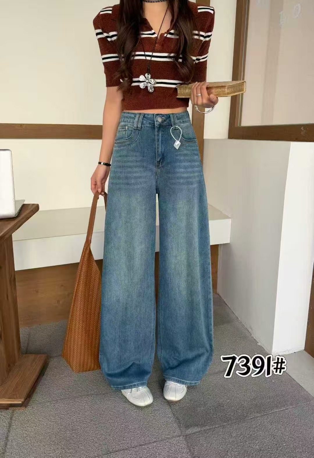 梦佳瑶7391春季新款口袋刺绣弯刀牛仔裤女百搭显瘦镰刀香蕉长裤潮,女装/女士精品,牛仔裤,淘宝优惠券,粉丝福利购,淘宝优惠卷