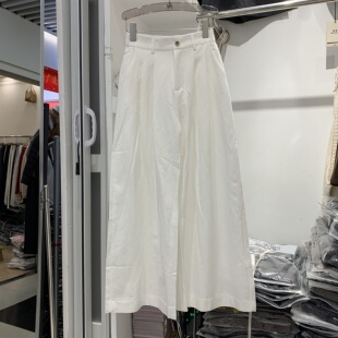 JY嘉依8058韩版棉麻百搭阔腿裤休闲裤女夏季高腰显瘦纯色气质长裤