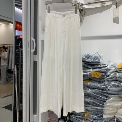 JY嘉依8050夏韩系仿天丝棉宽松休闲百搭高腰显瘦小个子阔腿长裤女