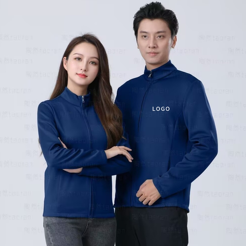 工作服手机华体验店为男女立领夹克刺绣工衣定制印logo