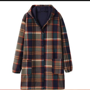 新款韩版法兰绒罩衣成人女秋冬款加绒加厚工作服围裙羽绒服防护衣